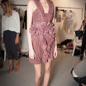Isabel Marant Red Burgundy Dress 38